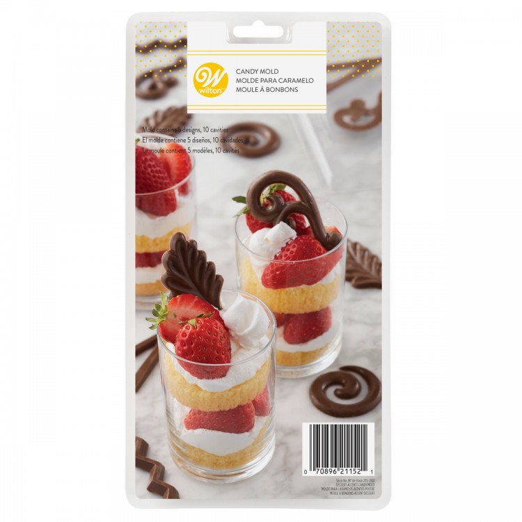MOLDE PARA CHOCOLATE FIGURAS ACENTOS WILTON