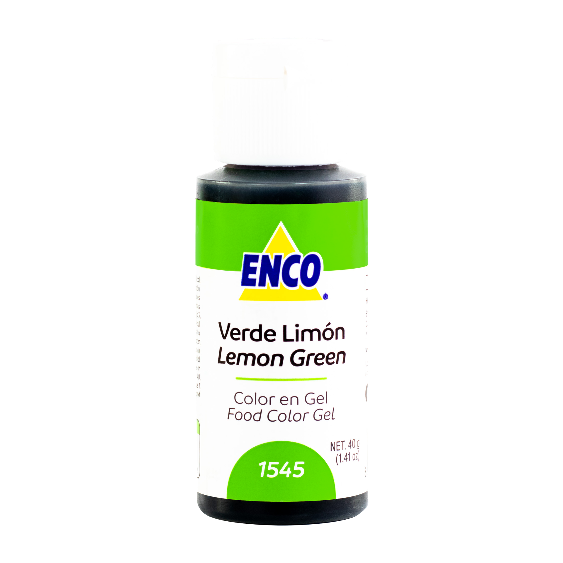 COLOR EN GEL VERDE LIMON 40 GR ENCO
