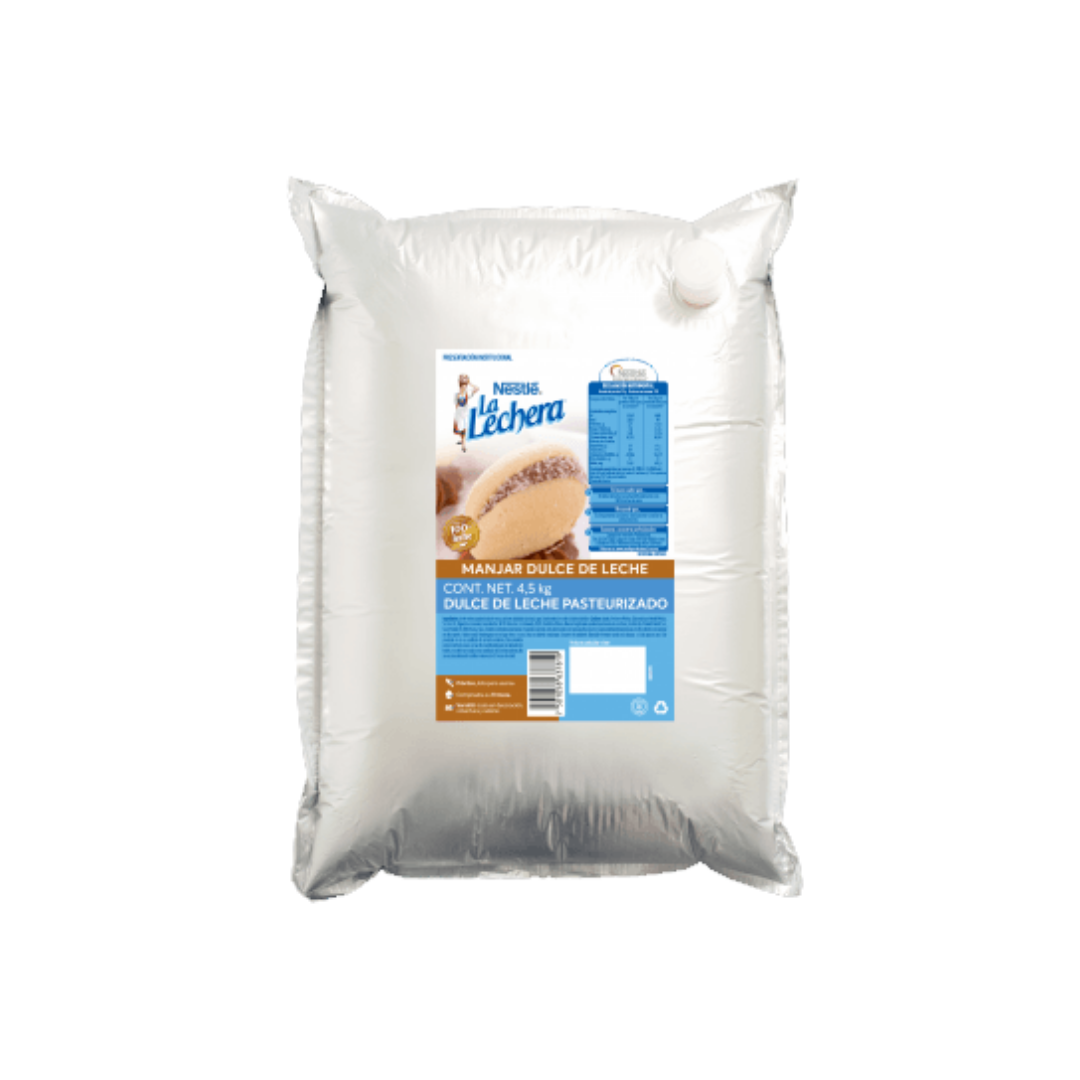 DULCE DE LECHE LA LECHERA BOLSA 4.5 KG NESTLE