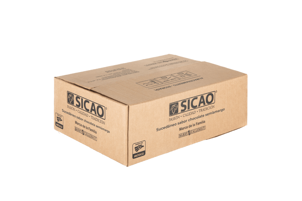 LUNETA SABOR CHOCOLATE SEMIAMARGO CAJA 10 KG SICAO