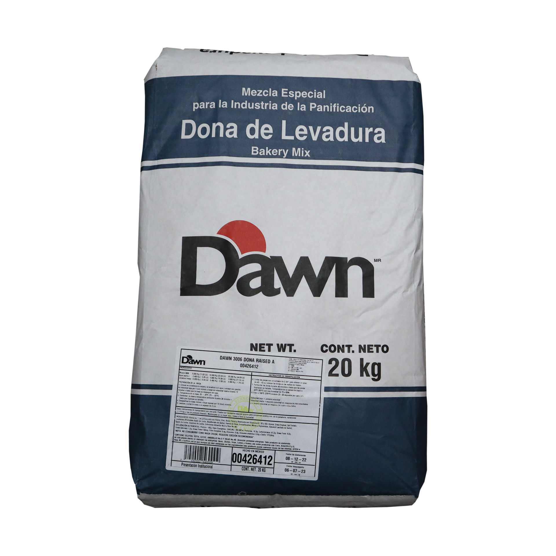 HARINA PREPARADA DONA LEVADURA BULTO 20 KG DAWN