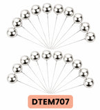 CAKE TOPPER ESFERA PLATA CHERRY DTEM707