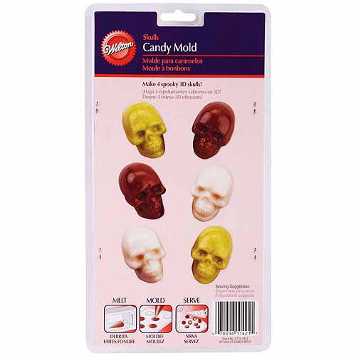 MOLDE PALETA CALAVERA 3D HALLOWEEN