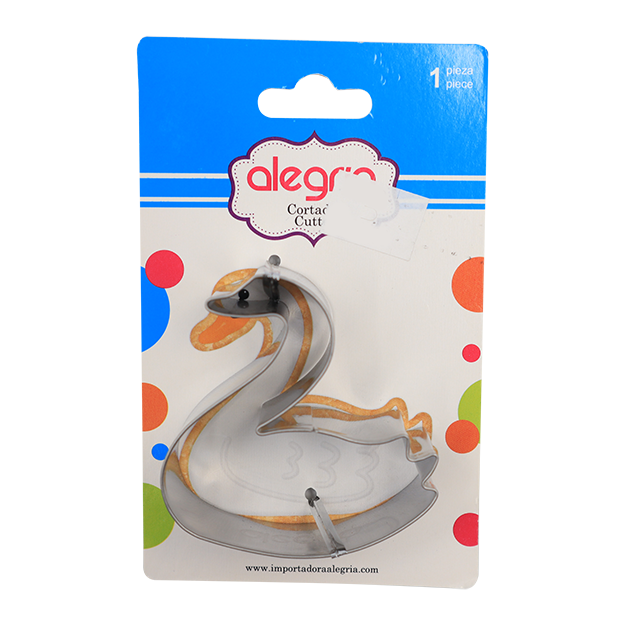 CORTADOR GALLETAS METALICO CISNE 6.5CM ALEGRIA