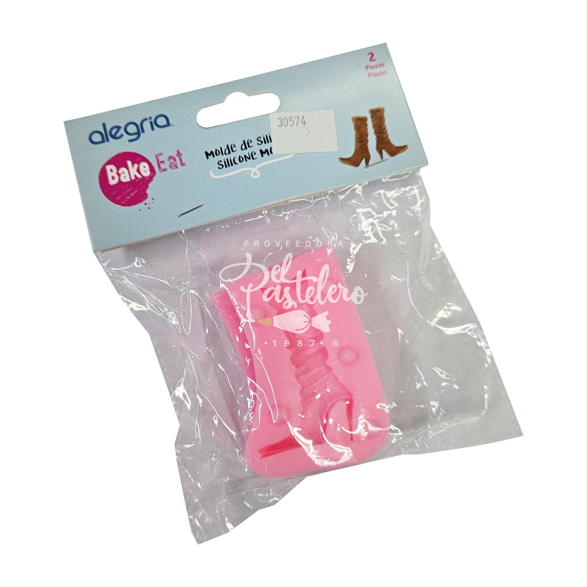 MOLDE SILICÓN BOTAS 5 X 7 CM 2 PIEZAS ALEGRIA