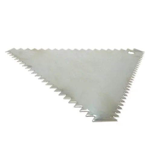 PEINE TRIANGULAR ACERO INOXIDABLE 12 X 10 CM ALEGRIA 7-0005
