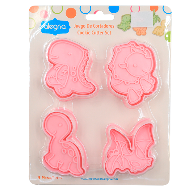 CORTADOR GALLETAS PLASTICO DINOSAURIOS BEBES ALEGRIA