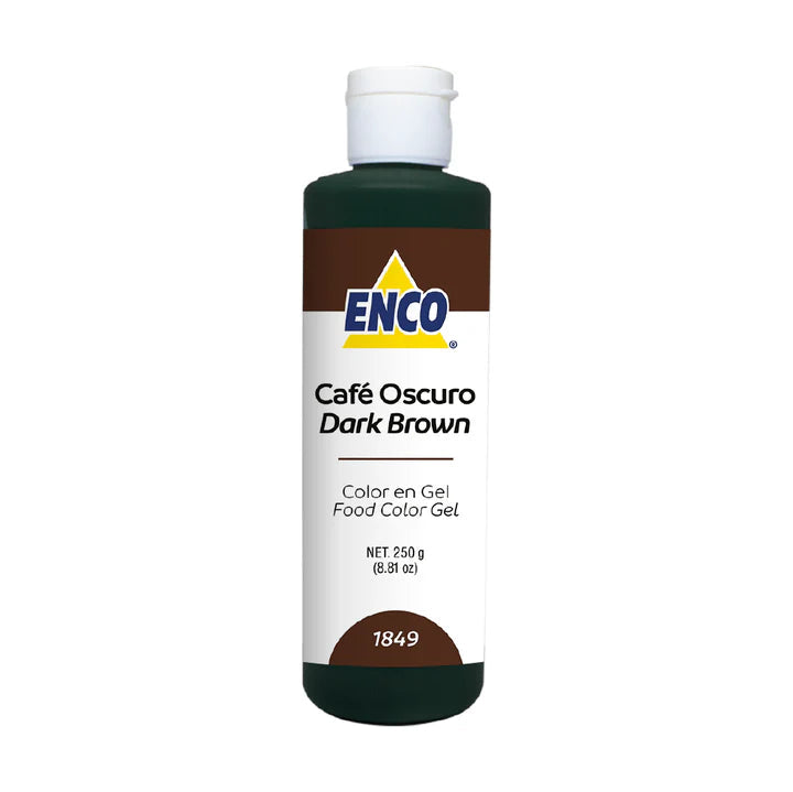 COLOR EN GEL CAFÉ OSCURO 250 GR ENCO