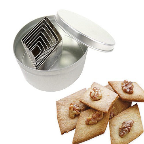 CORTADOR GALLETAS METALICO ROMBO 8 PIEZAS ALEGRIA