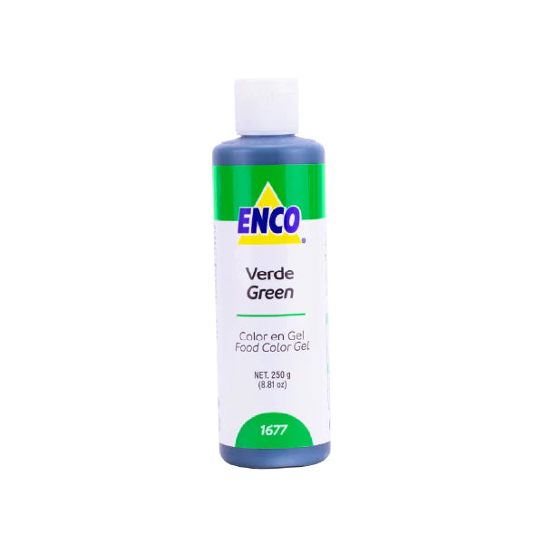 COLOR EN GEL VERDE 250 GR ENCO
