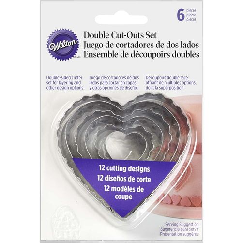 CORTADOR GALLETAS METALICO CORAZÓN 6 PIEZAS WILTON