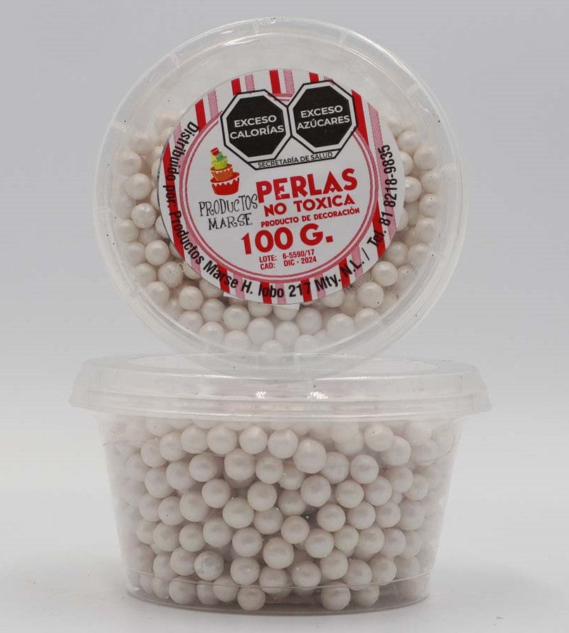 PERLA MATE GRANDE BLANCA 100 GR MARSE PM001