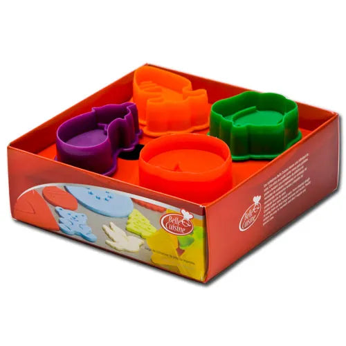 CORTADOR GALLETAS EYECTOR VEGETALES 4 PIEZAS ALEGRIA