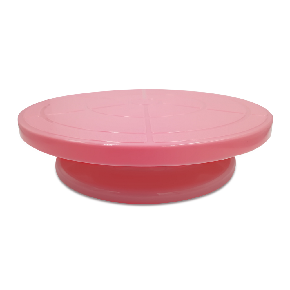 BASE GIRATORIA PLASTICO ROSA 28 CM ALEGRIA