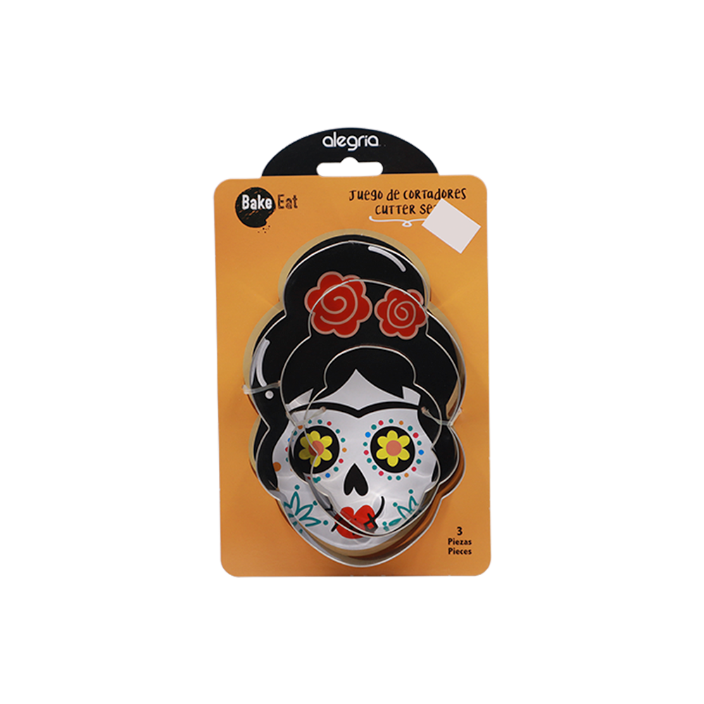 CORTADOR GALLETAS ACERO INOXIDABLE CATRINA PEINADO