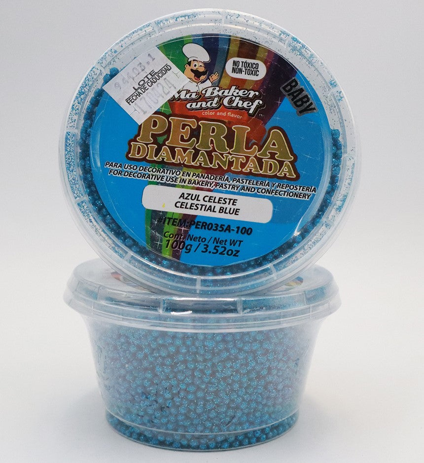 PERLA DIAMANTADA BABY AZUL CELESTE MA BAKER