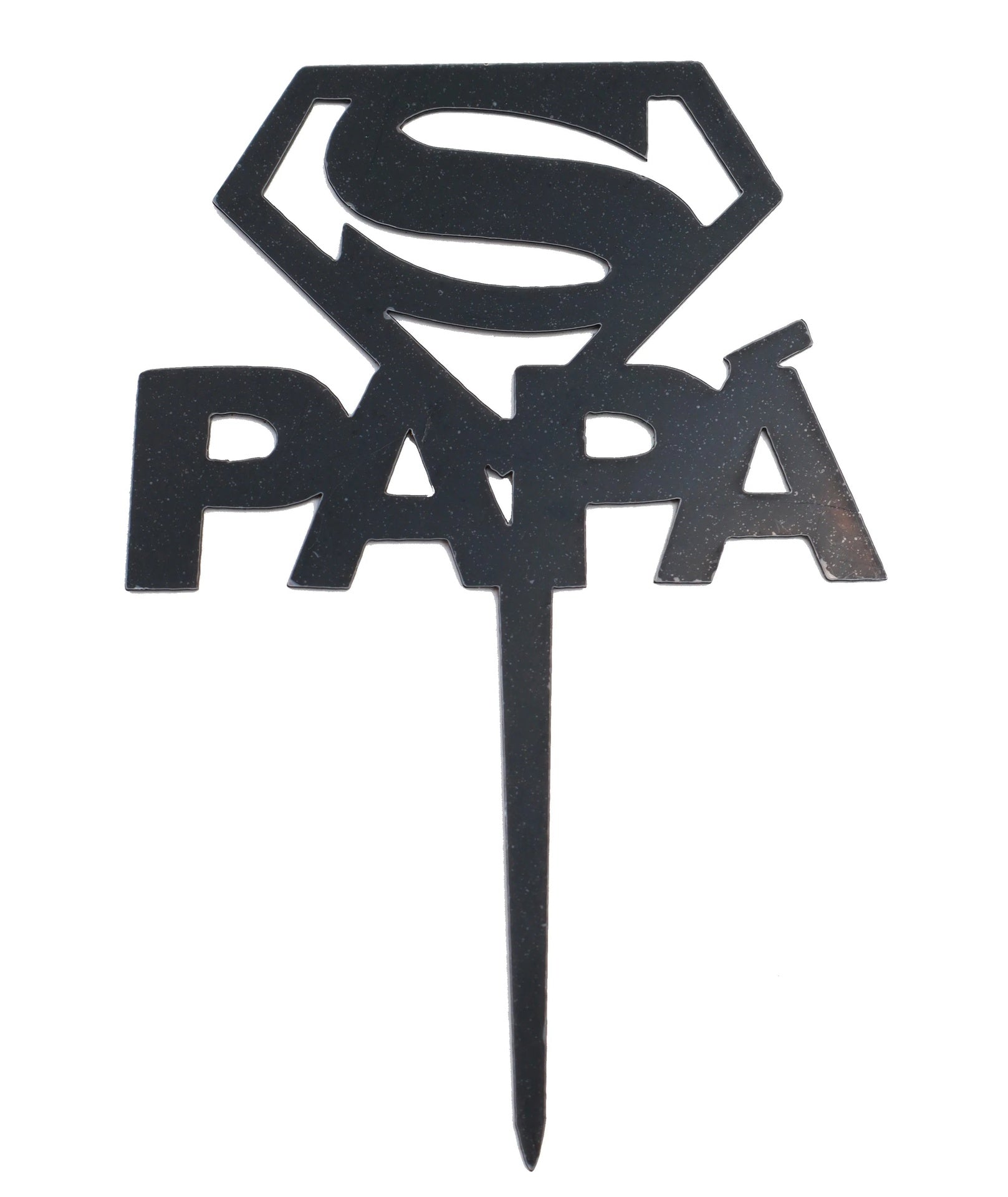 LETRERO SUPER PAPA NEGRO ACRILICO ALEGRIA