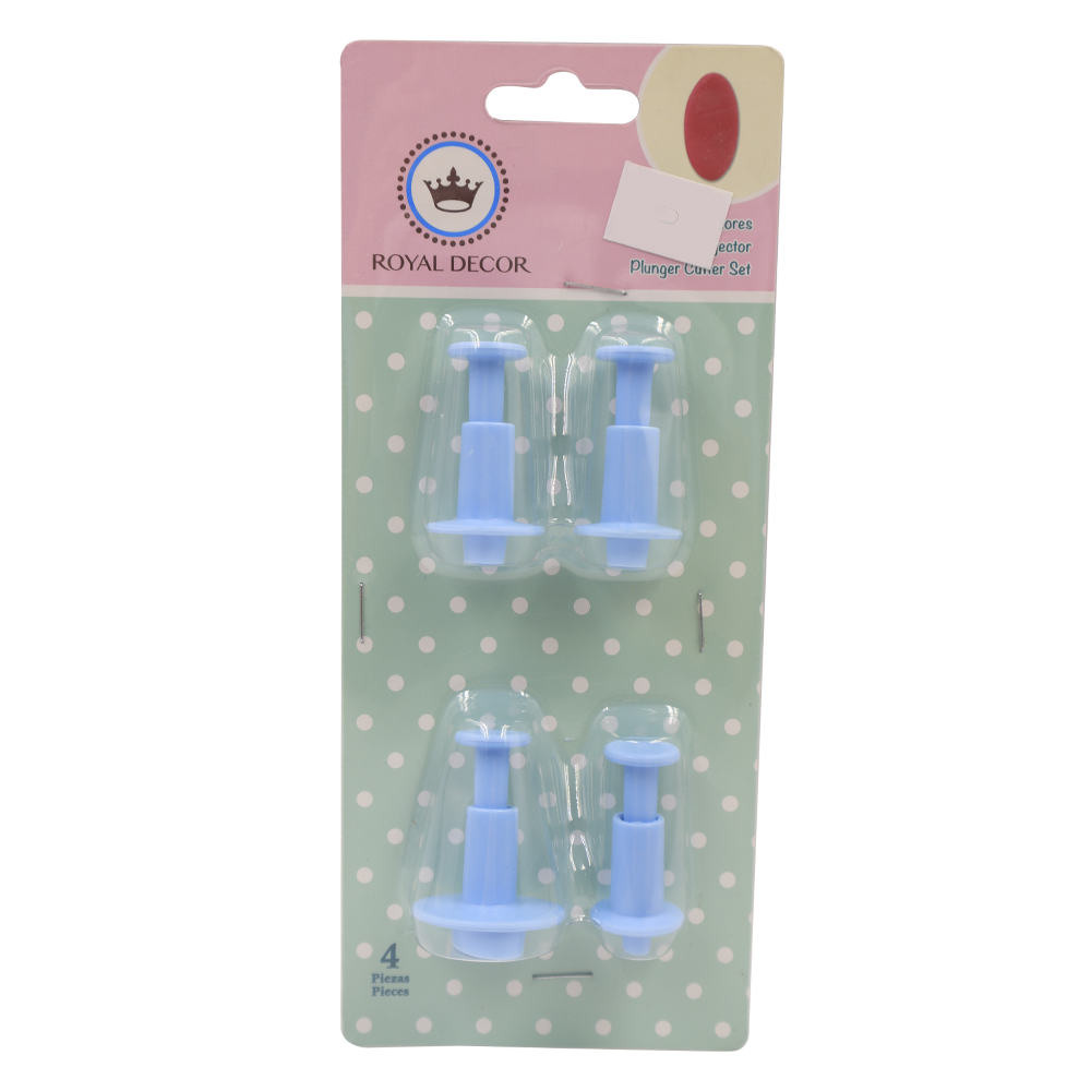 CORTADOR FONDANT EYECTOR OVALO 4 PIEZAS ALEGRIA