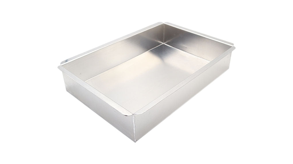 MOLDE RECTANGULAR ACERO INOXIDABLE ALTO 6 X 32 X 42CM CAL18
