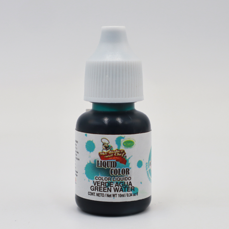 COLOR VERDE AGUA LIQUIDO 10 ML MA BAKER
