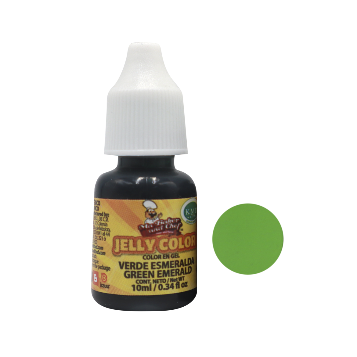 COLOR GEL VERDE ESMERALDA 10 ML MA BAKER