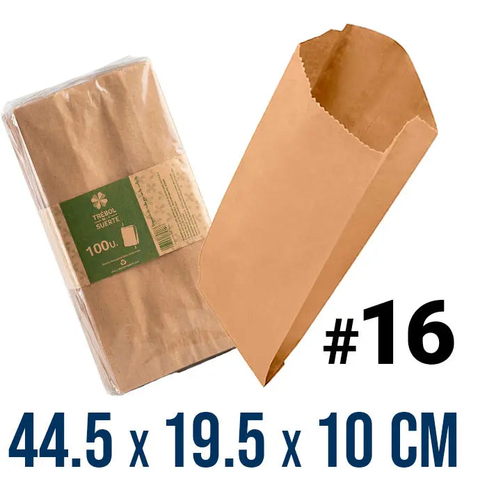 BOLSA PARA PAN #16 PAQUETE CON 100 PZ