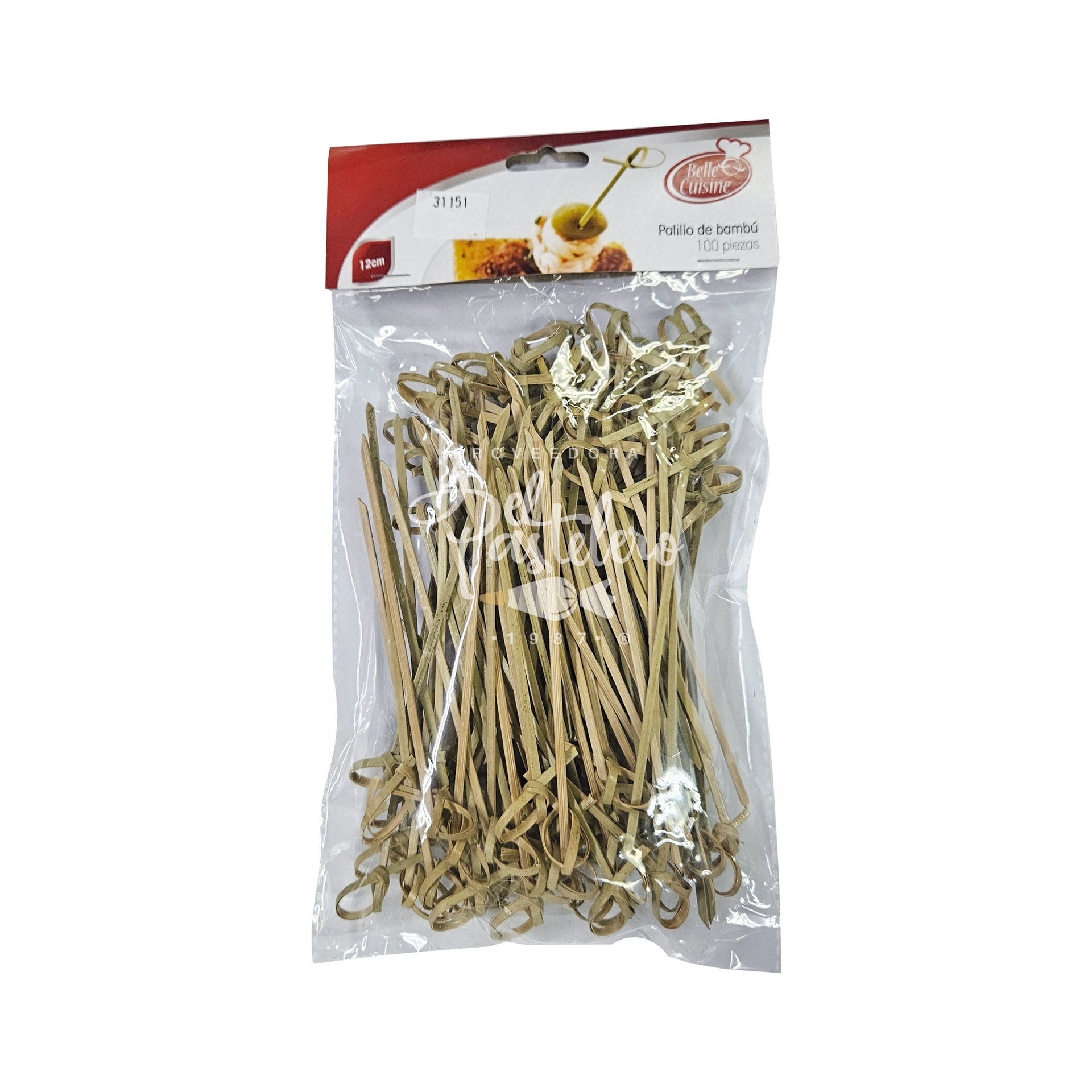 PALILLO BAMBU NUDO 12 CM PAQUETE 100 PIEZAS ALEGRIA 4-0704