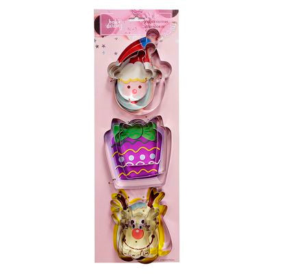 CORTADOR GALLETAS METALICO JUEGO SANTA BAKE DARLING