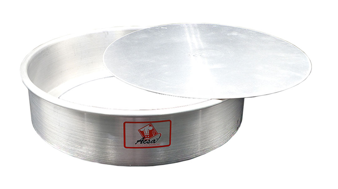 MOLDE REDONDO DESMONTABLE ALUMINIO ALTO 7.5 X 28 CM CAL 16