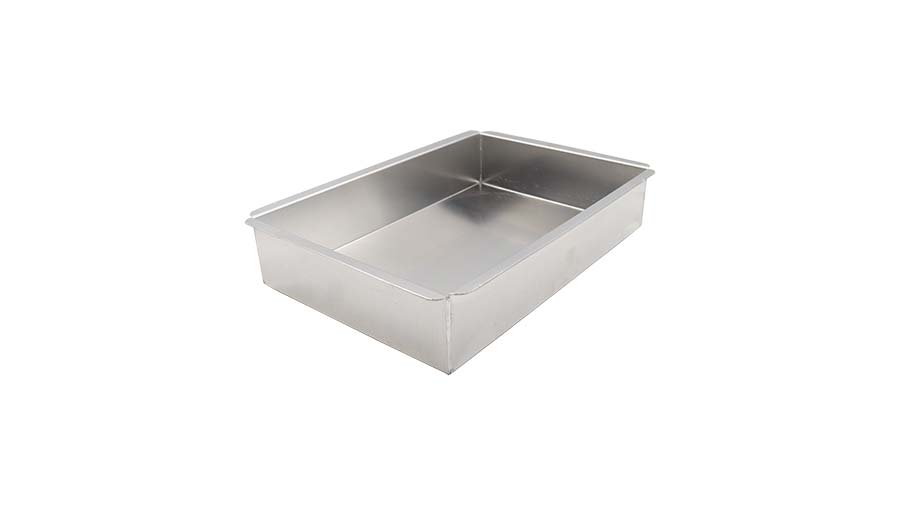 MOLDE RECTANGULAR ACERO INOXIDABLE ALTO 6X20X30 CM CAL 18 CM