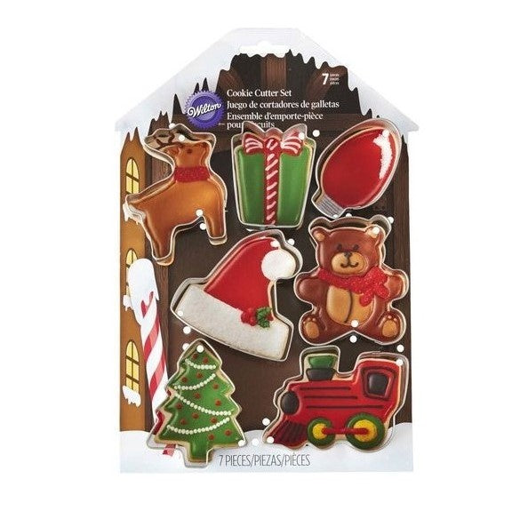 JUEGO CORTADORES NAVIDAD 7 PIEZAS WILTON