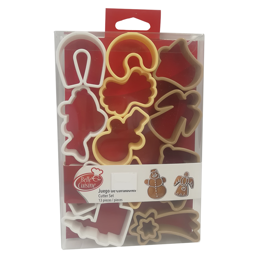CORTADOR GALLETAS PLASTICO FIGURAS NAVIDEÑAS
