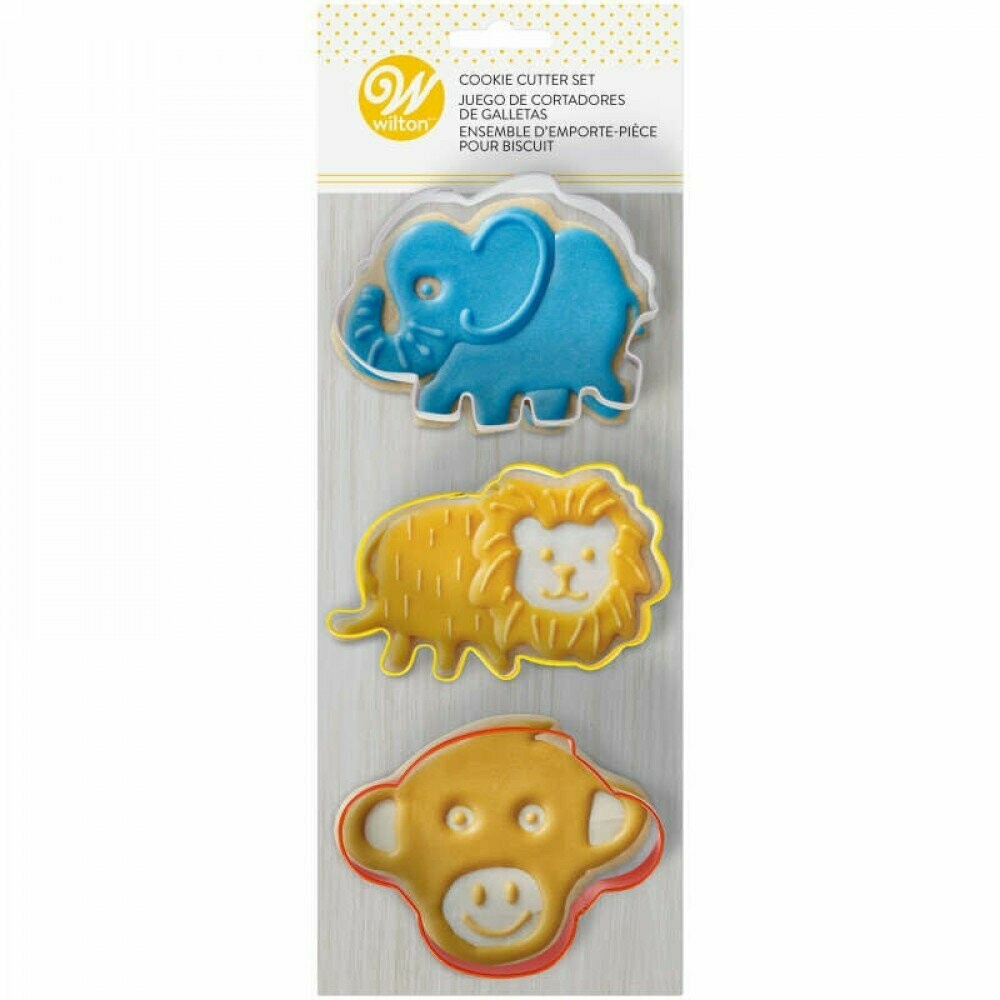 CORTADOR GALLETAS METALICO ANIMALES JUNGLA WILTON