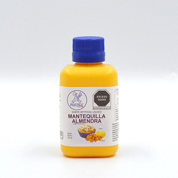 ESENCIA MANTEQUILLA ALMENDRA FRASCO 125ML 71162 RAFMEX