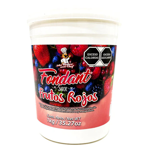 FONDANT BLANCO FRUTOS 1 KG MA BAKER AND CHEF