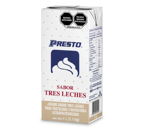 JARABE TRES LECHES UHT 1 LT PRESTO