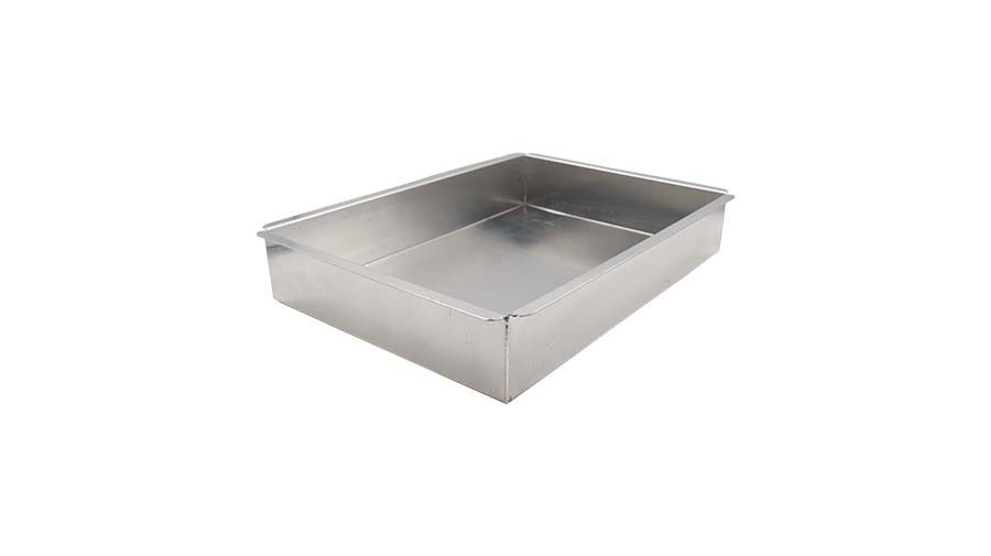 MOLDE RECTANGULAR ACERO INOXIDABLE ALTO 6X24X34 CM CAL 18 CM