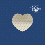 Base Cartón Corazón 22 cm Plata - Paquete 50 Piezas