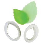 CORTADOR FONDANT PLASTICO HOJA CLASICA 2 PIEZAS ALEGRIA 4-2787