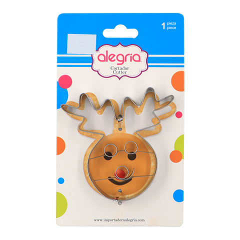 CORTADOR GALLETAS ACERO INOXIDABLE RENO 7.5X 6 X 2 CM 12 PIEZAS ALEGRIA 4-2857
