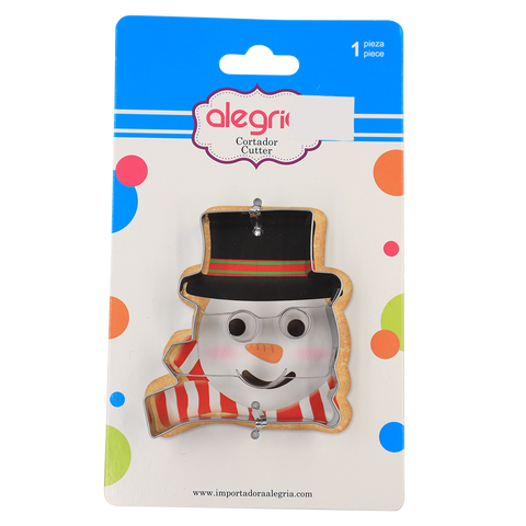 CORTADOR GALLETAS ACERO INOXIDABLE MONO DE NIEVE 7.5 X 6 CM ALEGRIA 4-2859