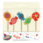 Velas Palillos - Caramelos - 5 pzs - Alegria