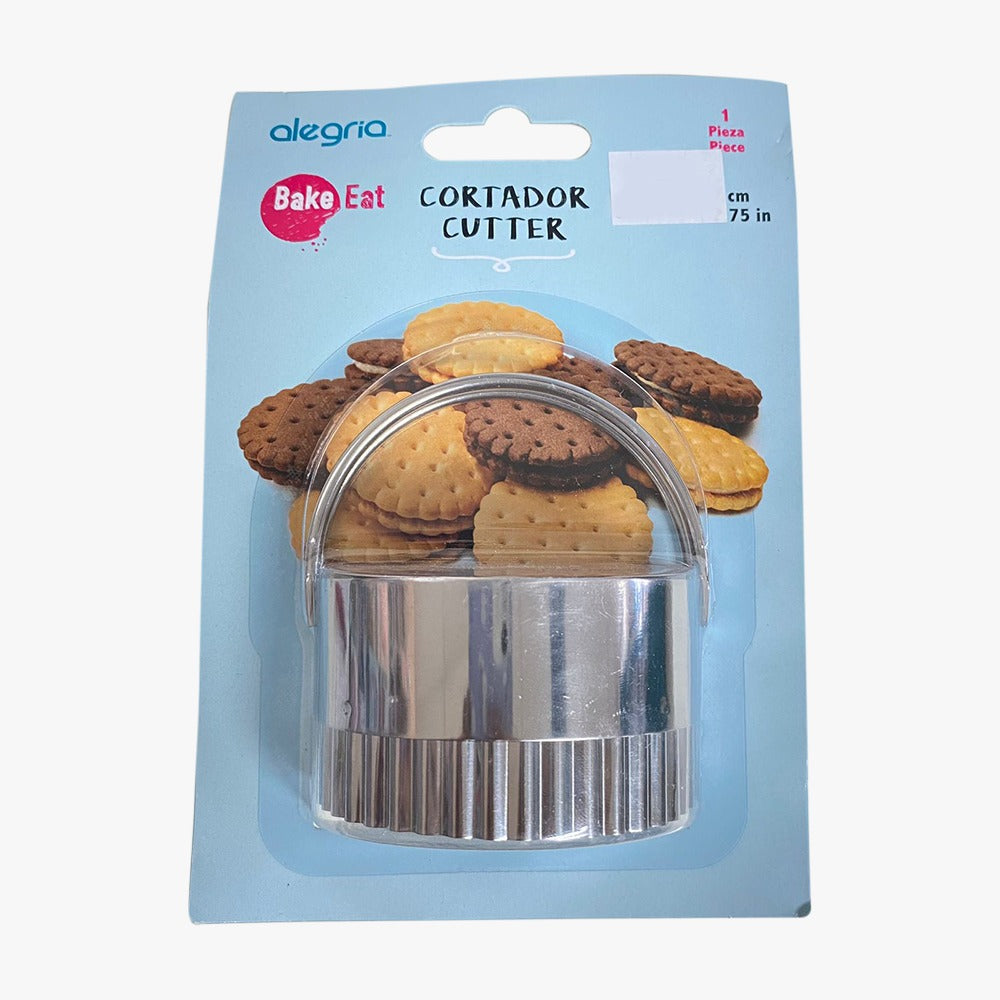CORTADOR GALLETAS ACERO INOXIDABLE REDONDO 7CM