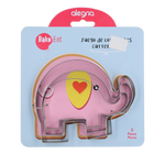 CORTADOR GALLETAS ACERO INOXIDABLE ELEFANTE 10, 8, 6 CM ALEGRIA CTR000600