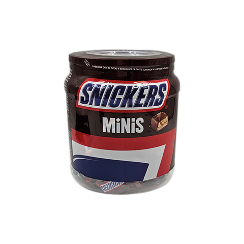 Chocolate - Snickers Mini - Vitrolero - 52 pzs
