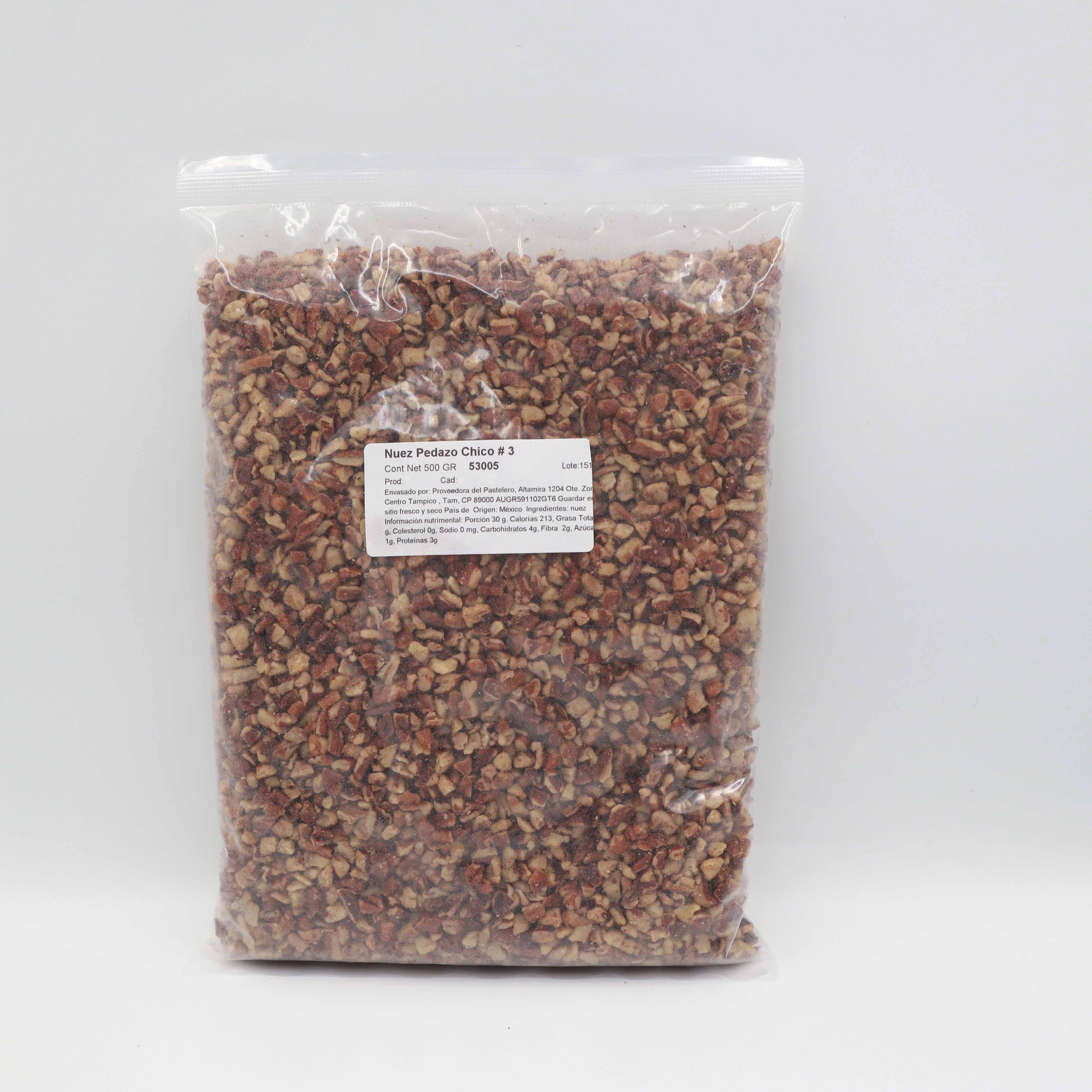 NUEZ PEDAZO CHICO BOLSA 500 GR