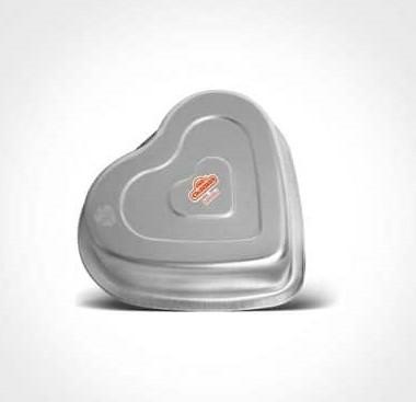 Molde de Corazón - 20cm - Aluminio - Odisea