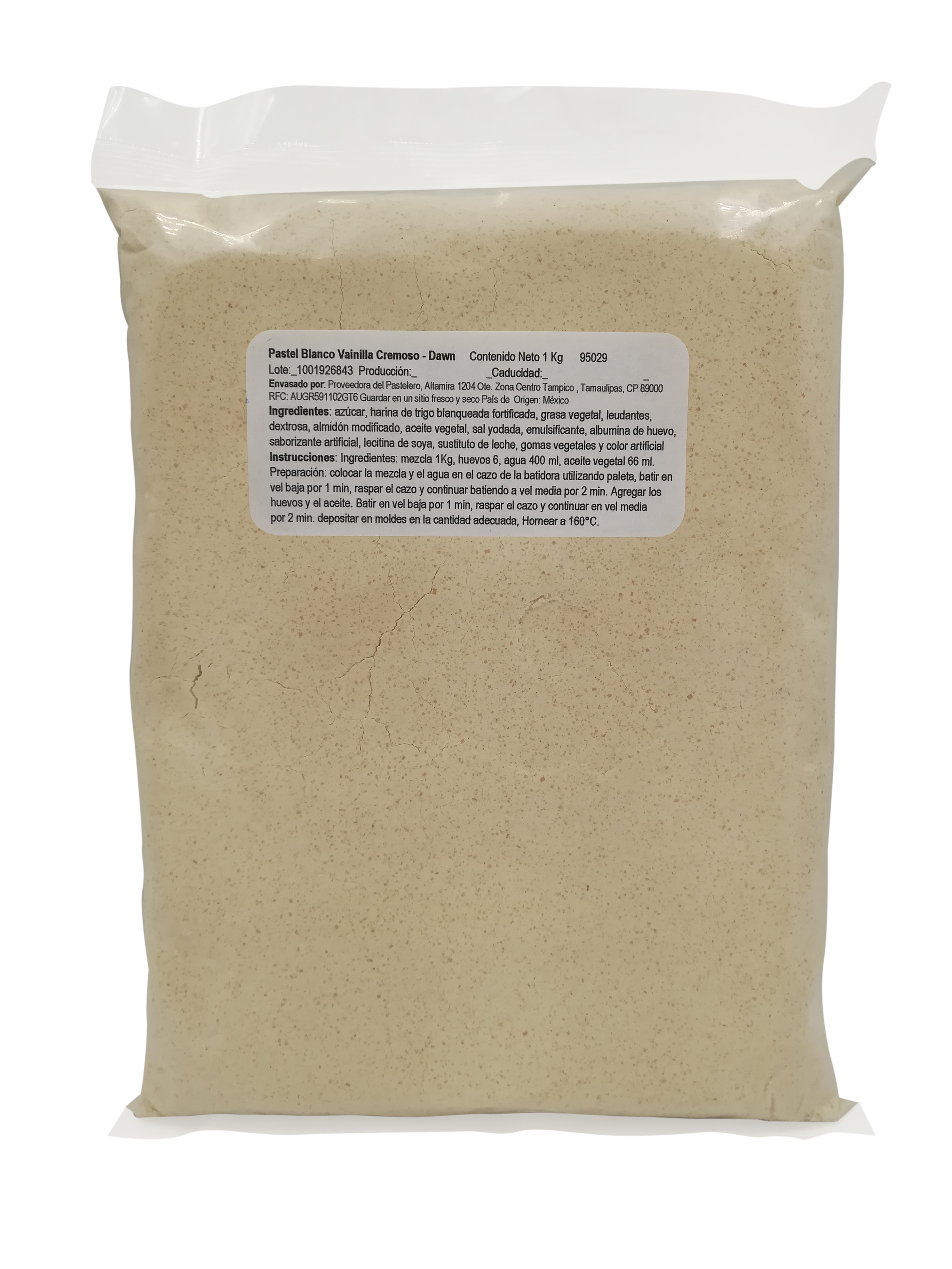 HARINA PREPARADA VAINILLA BLANCO CREMOSO 1 KG DAWN