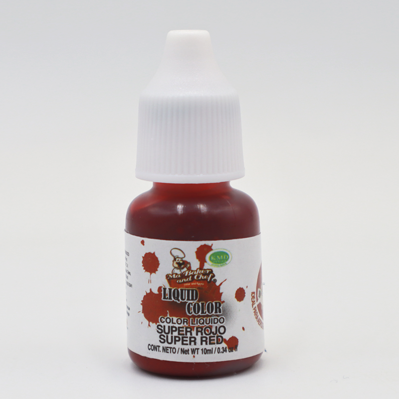 COLOR SUPER ROJO LIQUIDO 10 ML MA BAKER