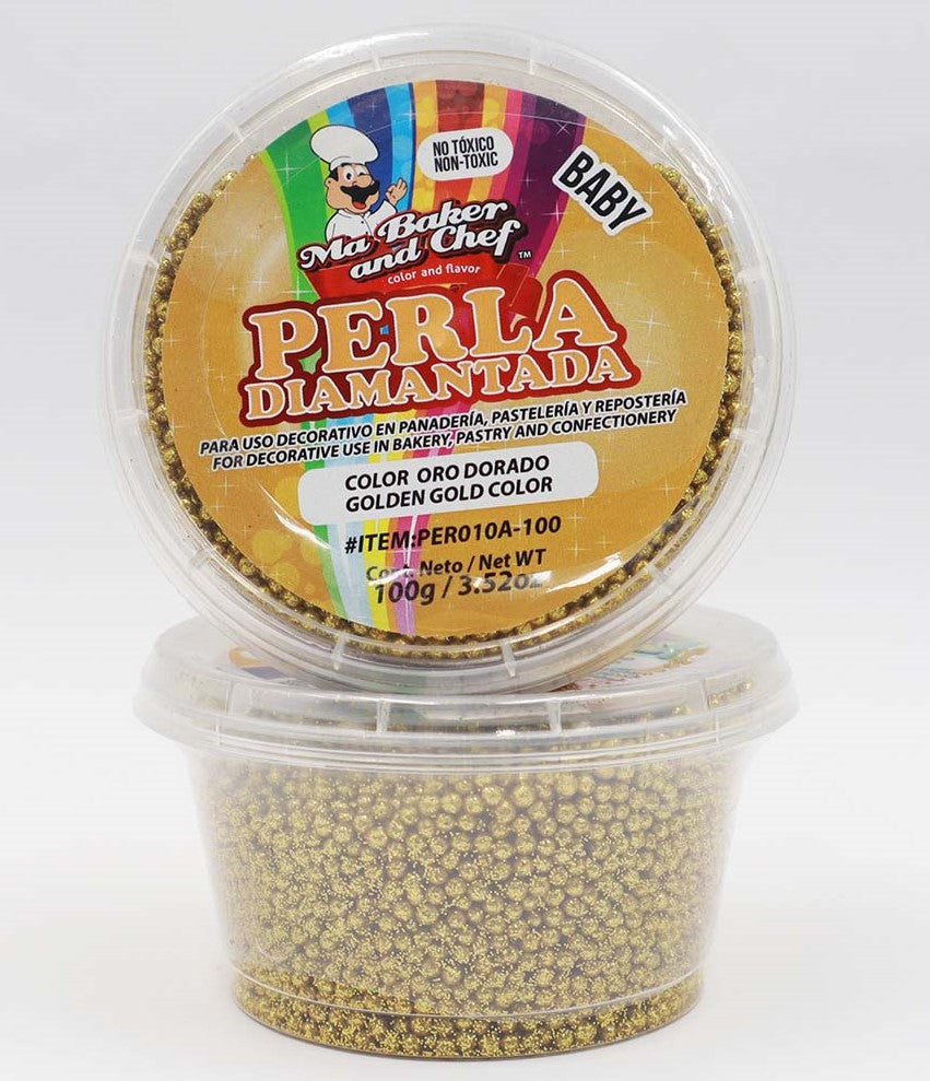 PERLA DIAMANTADA BABY ORO DORADO MA BAKER